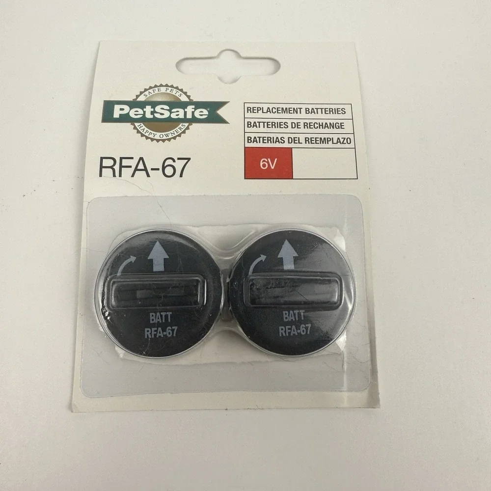 PetSafe RFA-67D-11 Replacement 6-Volt Battery 2pk Brand New Sealed OEM Genuine